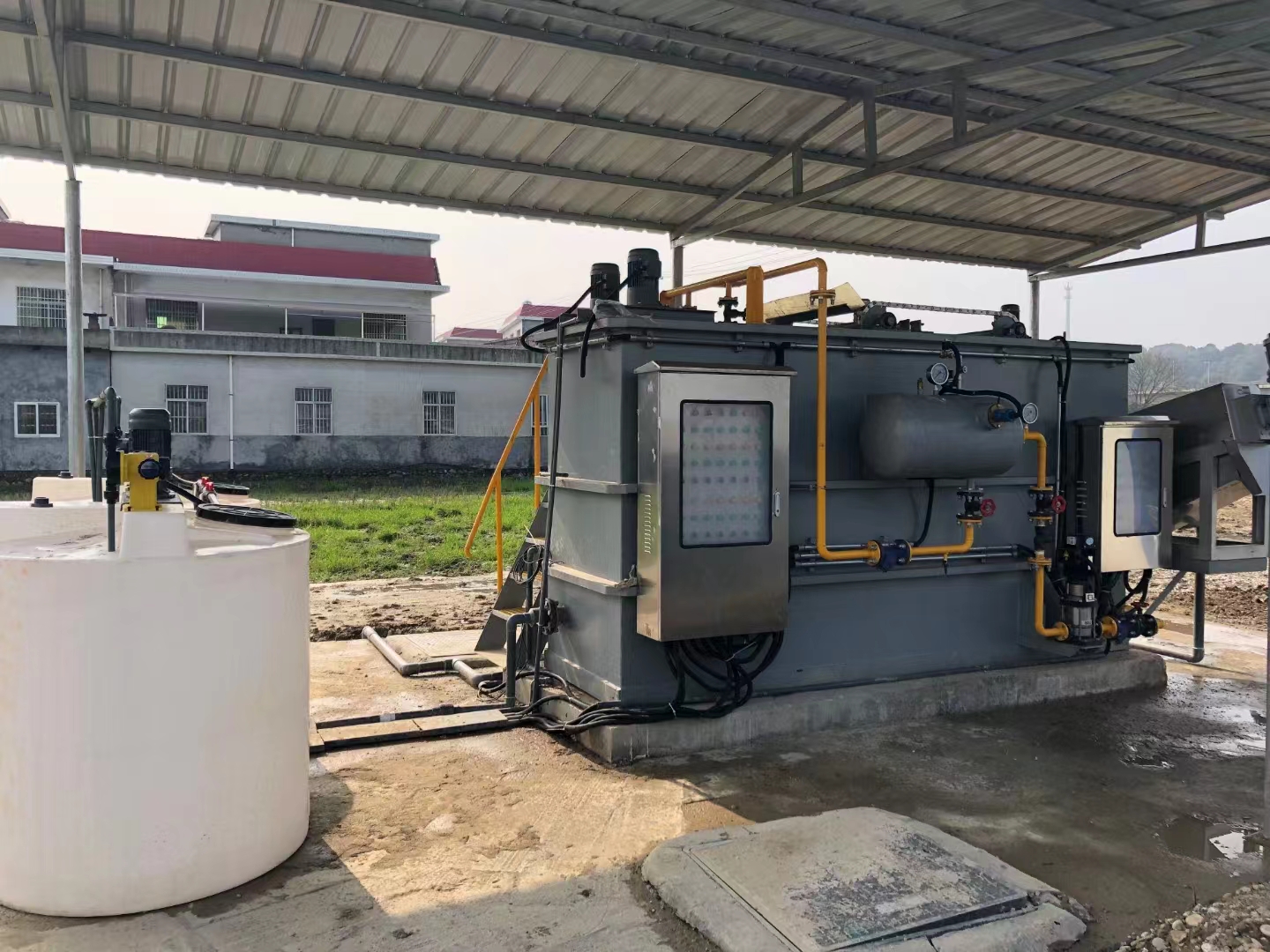 垃圾焚烧电厂餐厨沼液气浮设备